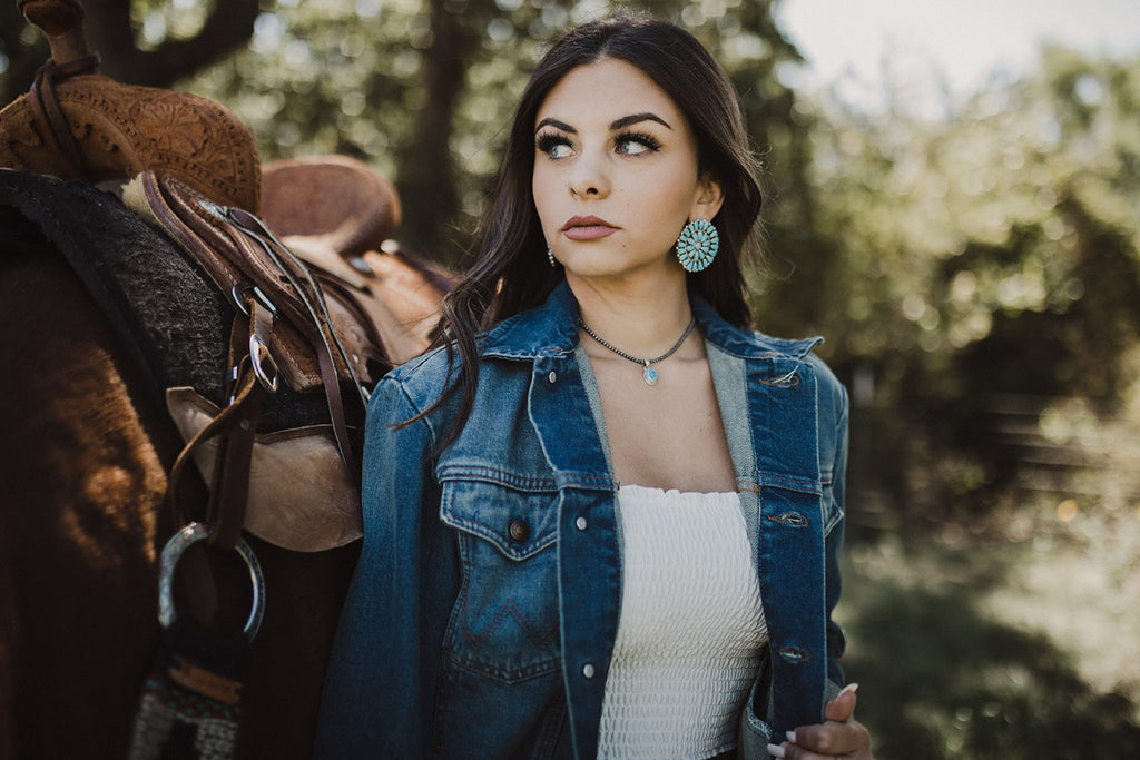 ALICIA WILSON XL TURQUOISE CLUSTER STUDS