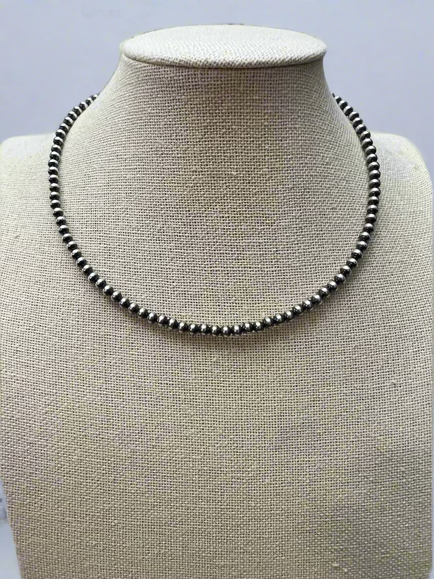 5mm Sterling Pearl Choker — 14 inch