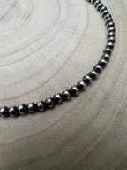 5mm Sterling Pearl Choker — 14 inch