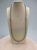Graduated Sterling Pearl Necklace — 28 inch (Made in USA, 4-5-6-8mm)