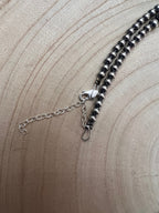 Graduated Sterling Pearl Necklace — 28 inch (Made in USA, 4-5-6-8mm)