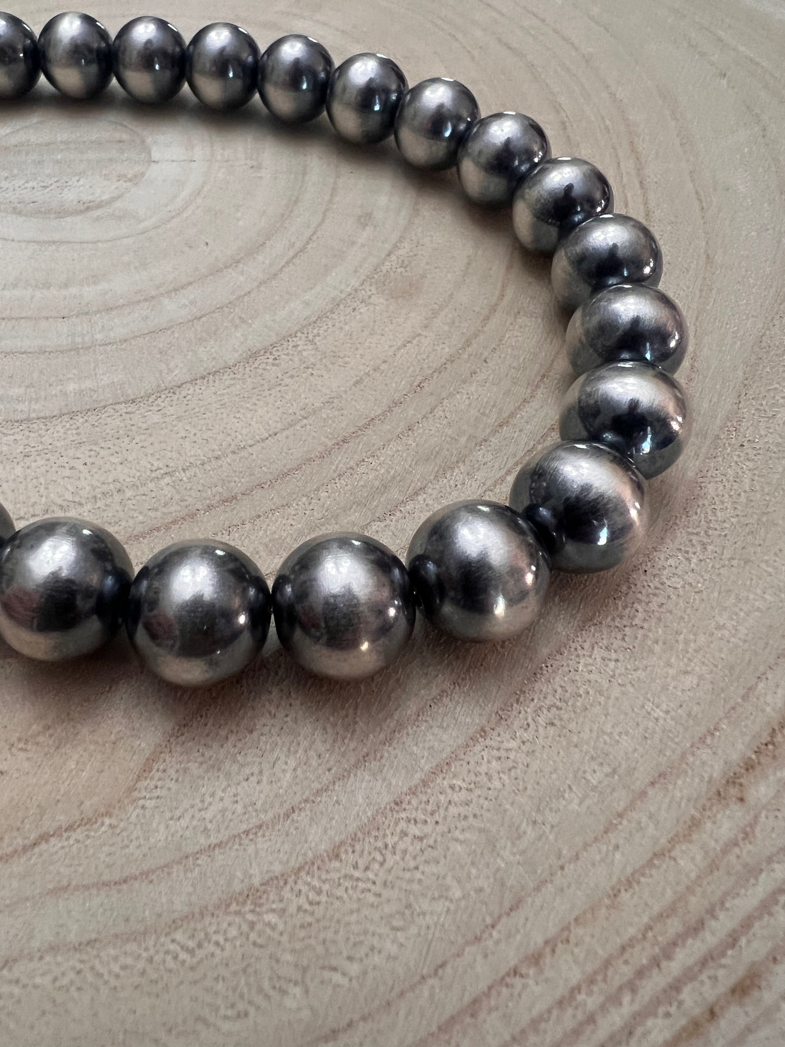 14mm Sterling Pearl Necklace — 16 inch