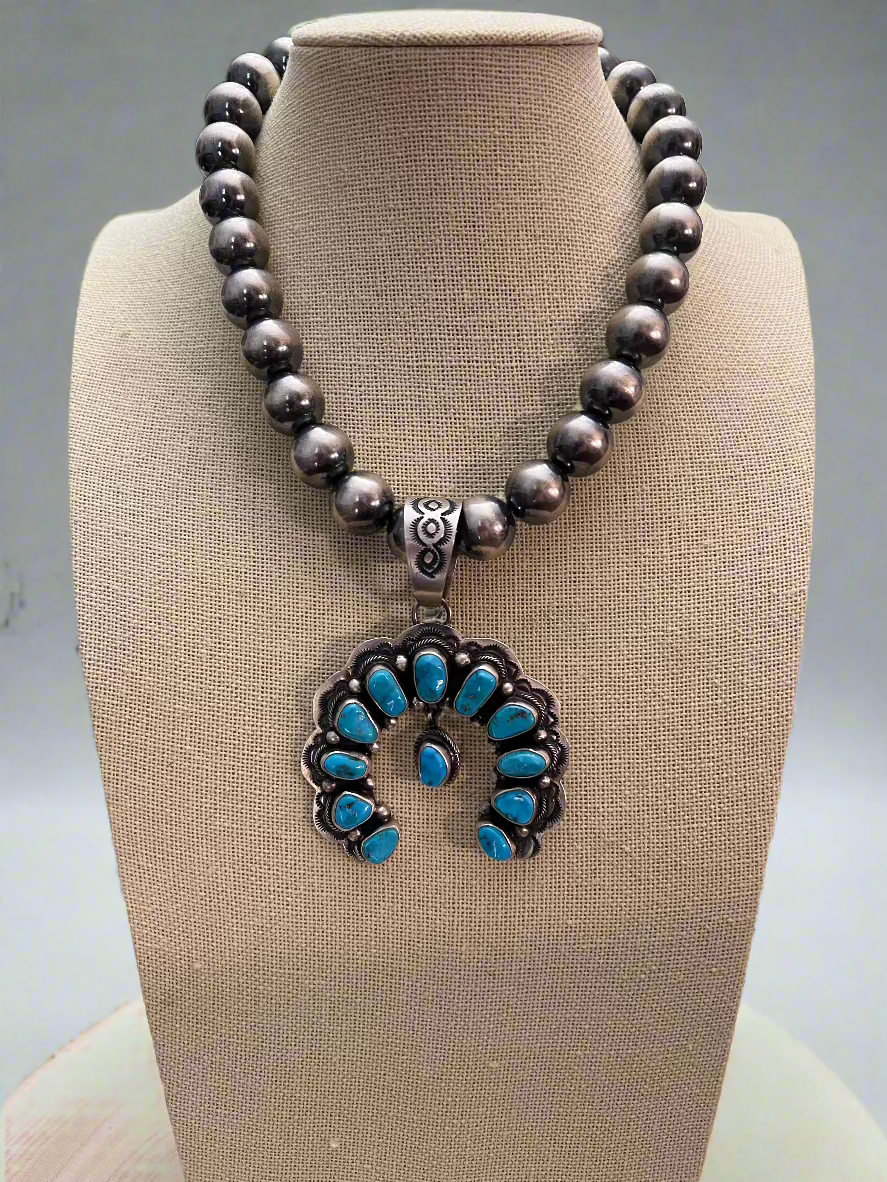 14mm Sterling Pearl Necklace — 16 inch