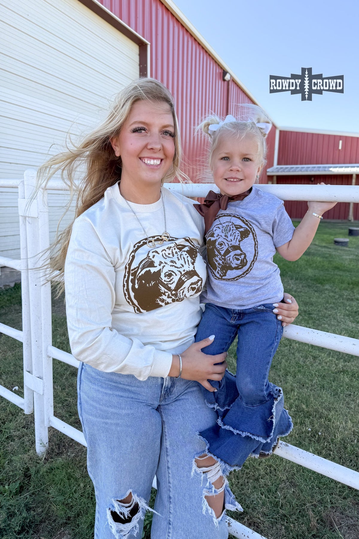 KIDS Happy Hereford Tee- BROWN