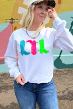 Neon Boots Sweater