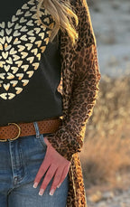 Tiny Hearts in Gold Foil Tee