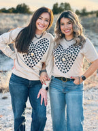 Tiny Hearts with Gold Puff Tee & Sweatshirt