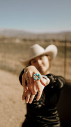 RITA DAWES TURQUOISE NAJA RING