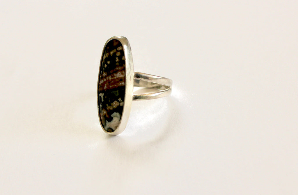 Size 9 3/4 Ocean Jasper Ring