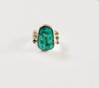 Size 8.5 Blue Gem Turquoise Ring