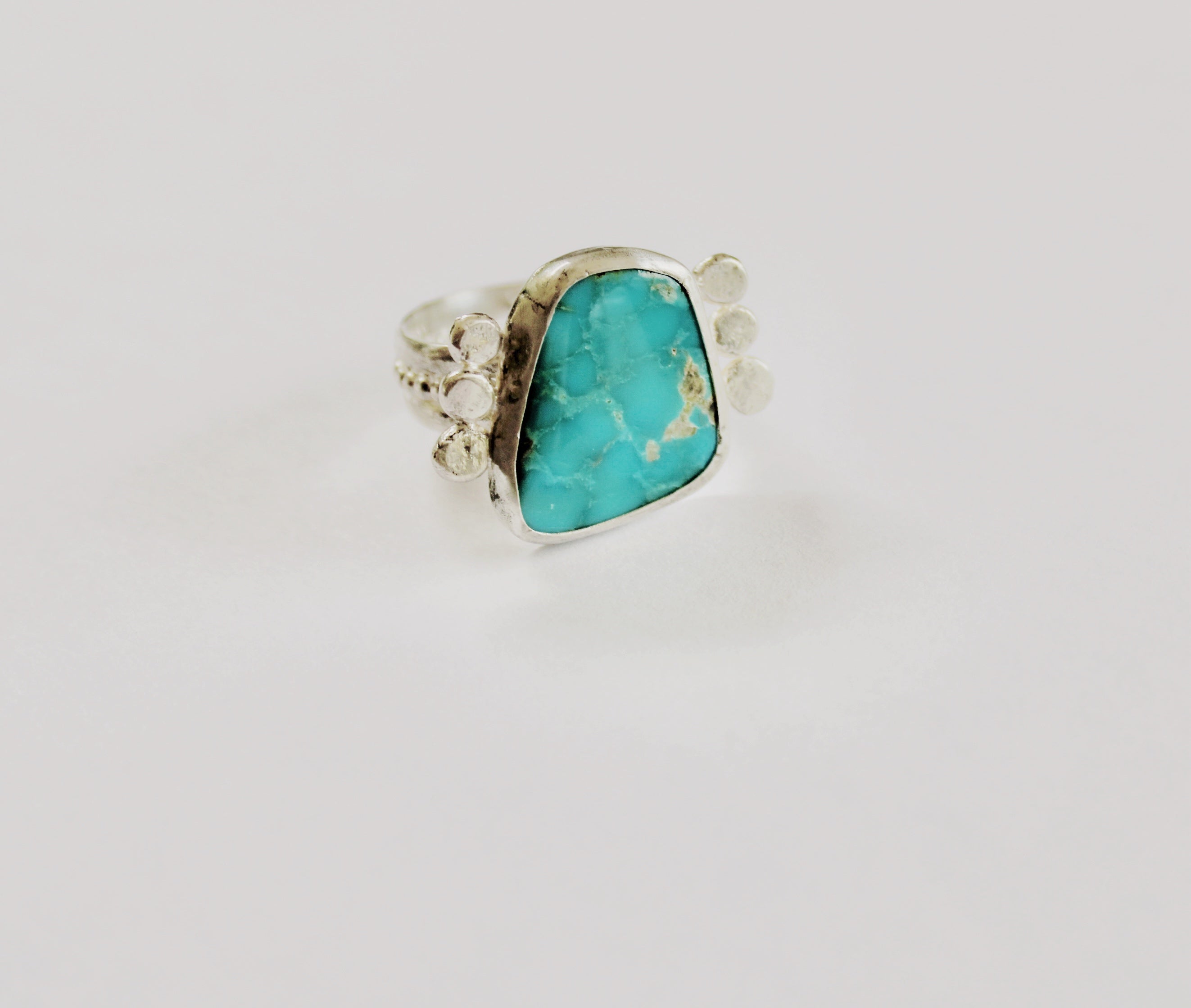 Size 10.5- Blue Gem Turquoise Ring