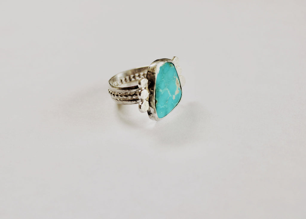 Size 10.5- Blue Gem Turquoise Ring