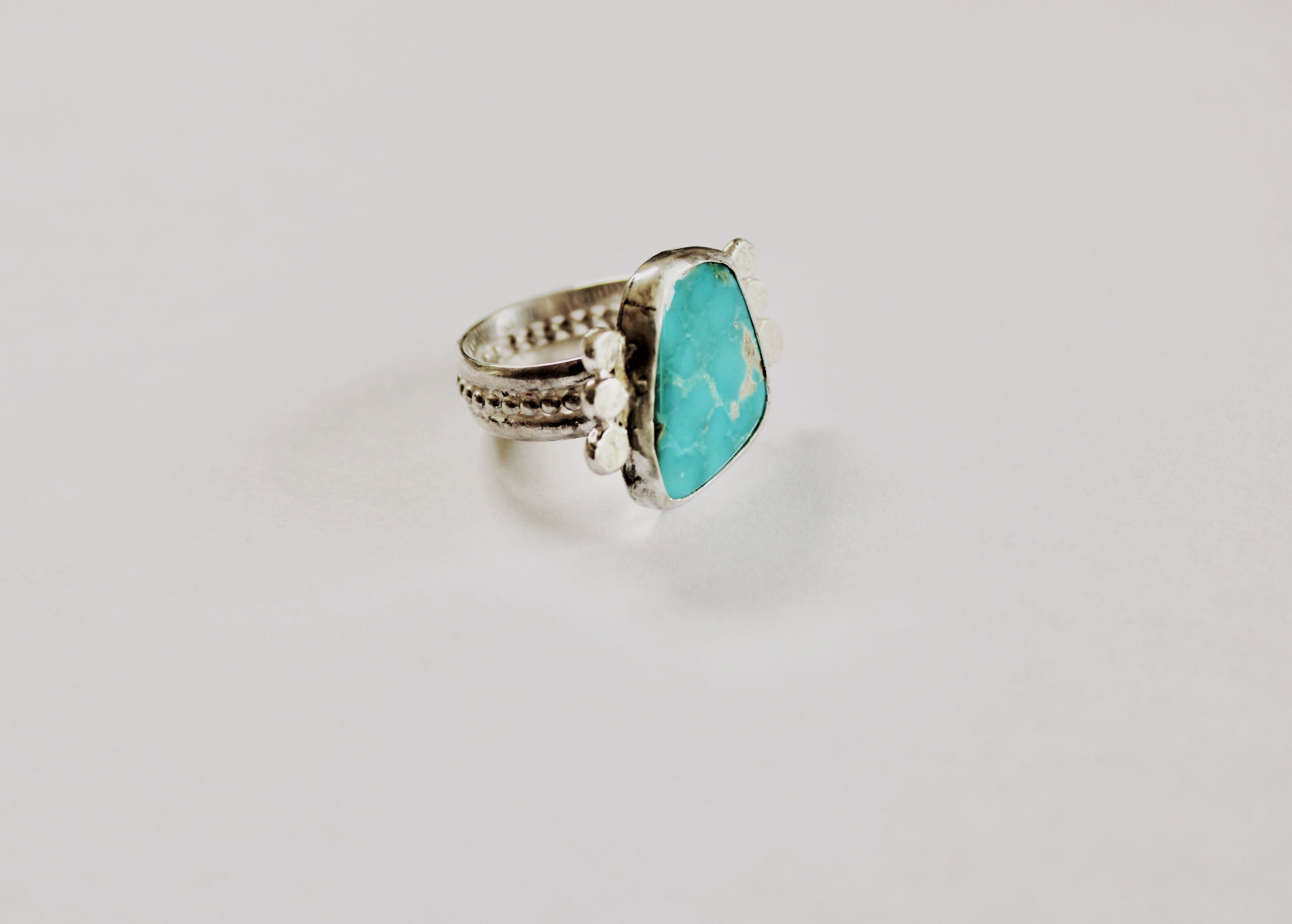 Size 10.5- Blue Gem Turquoise Ring