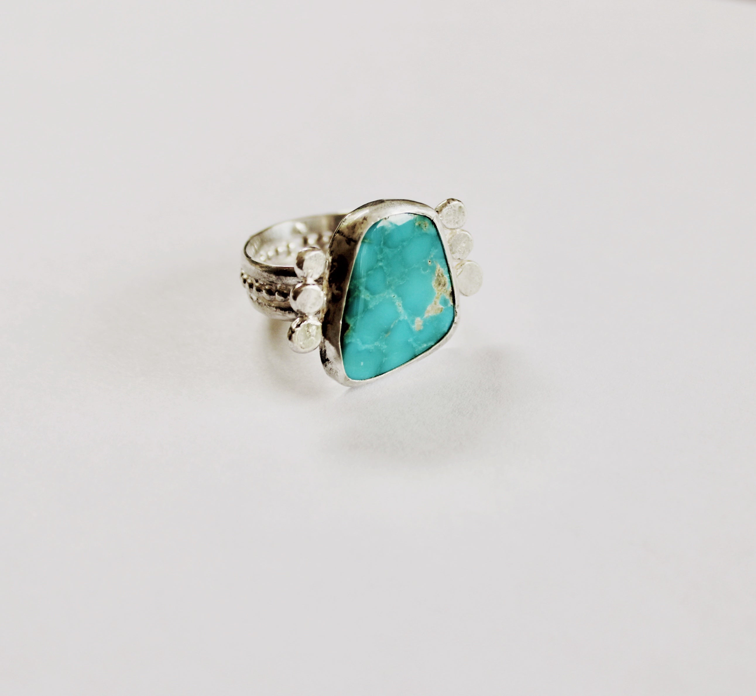 Size 10.5- Blue Gem Turquoise Ring