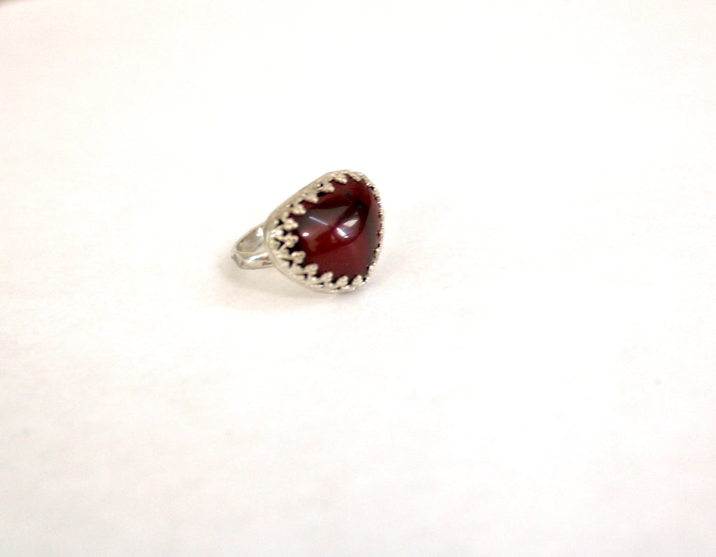 Jasper Heart Ring- size 7