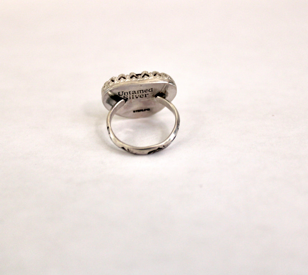 Jasper Heart Ring- size 7