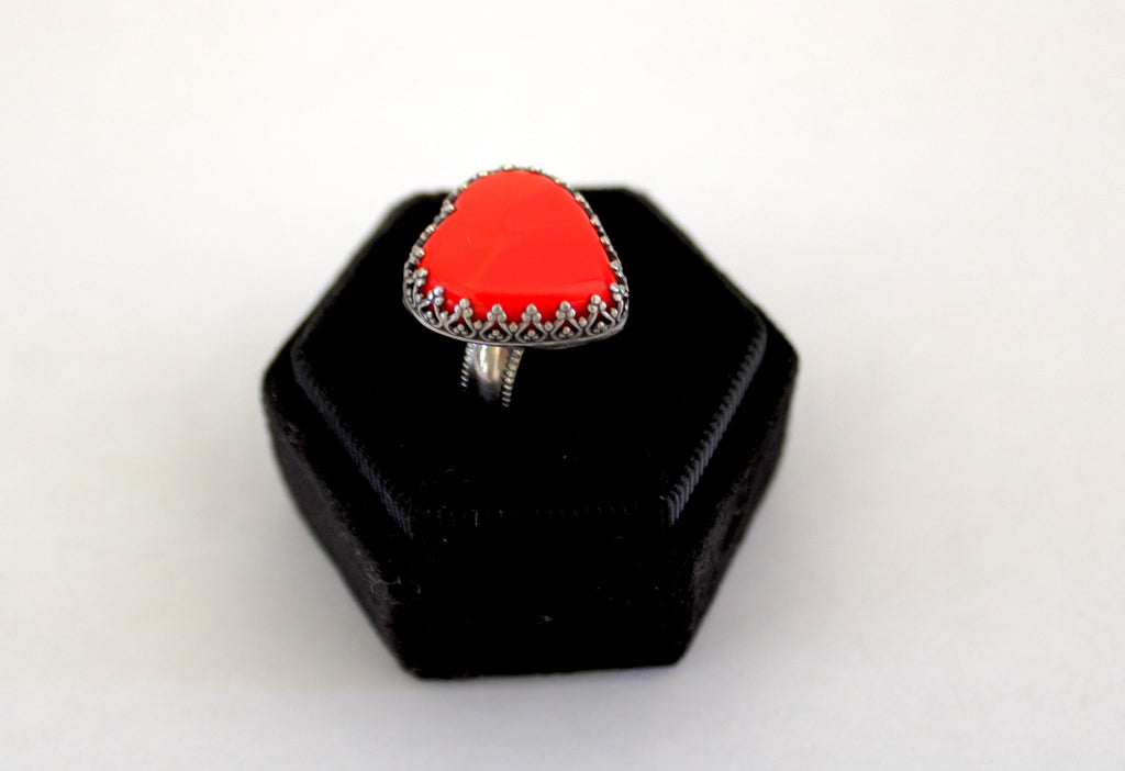 Rosarita Heart Ring- Size 7