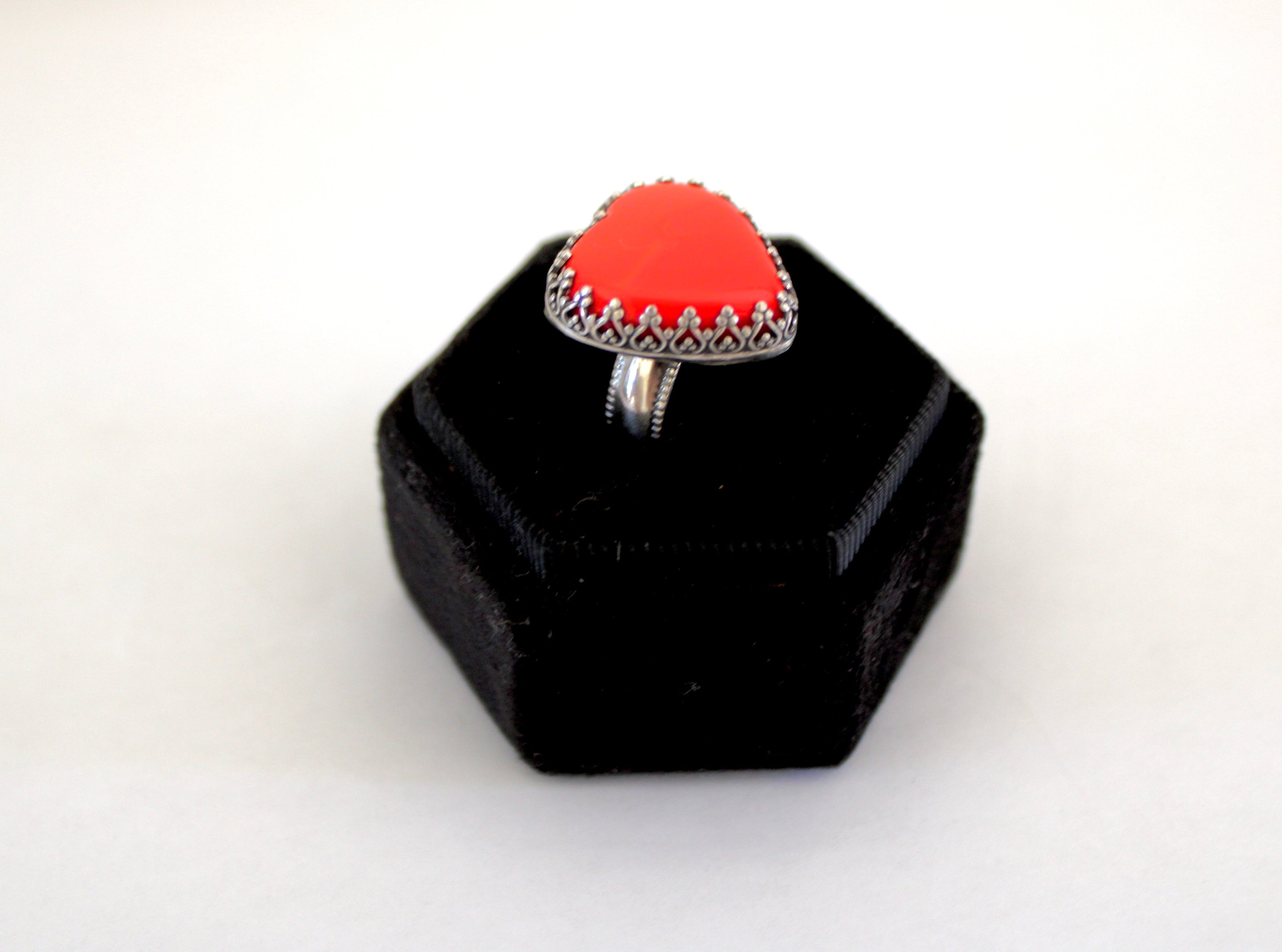 Rosarita Heart Ring- Size 7