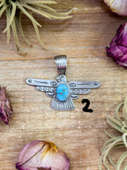 Sterling Silver Thunderbird Pendant