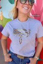 Leopard Boot Stitch Tee