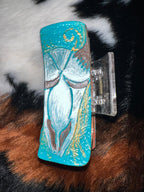 TURQUOISE BULL SKULL SMALL HAIR CLIP