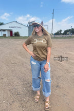 BROWN Leopard Bit Tee