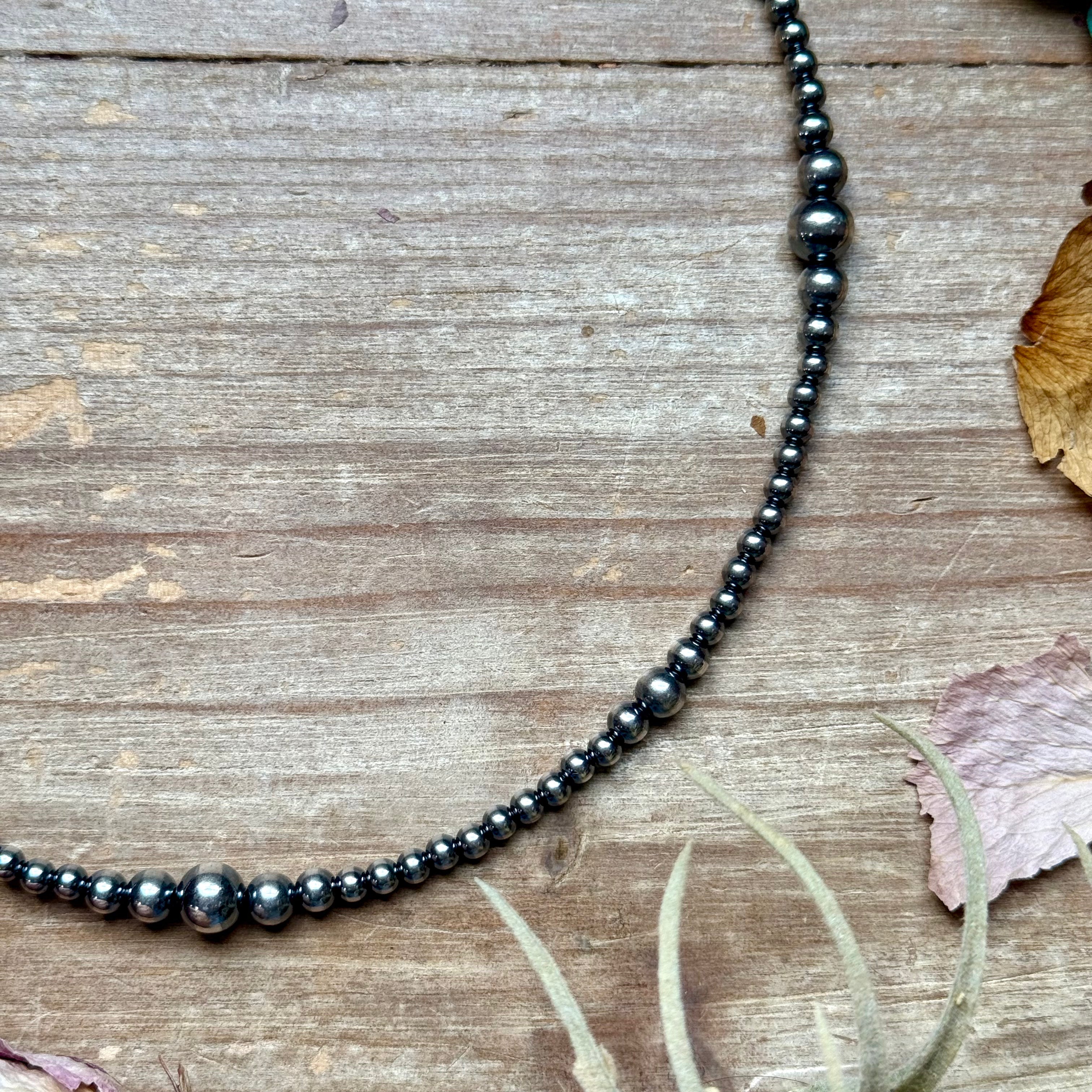 18 inch Sterling Silver Pearls Graduated Pearl Necklace