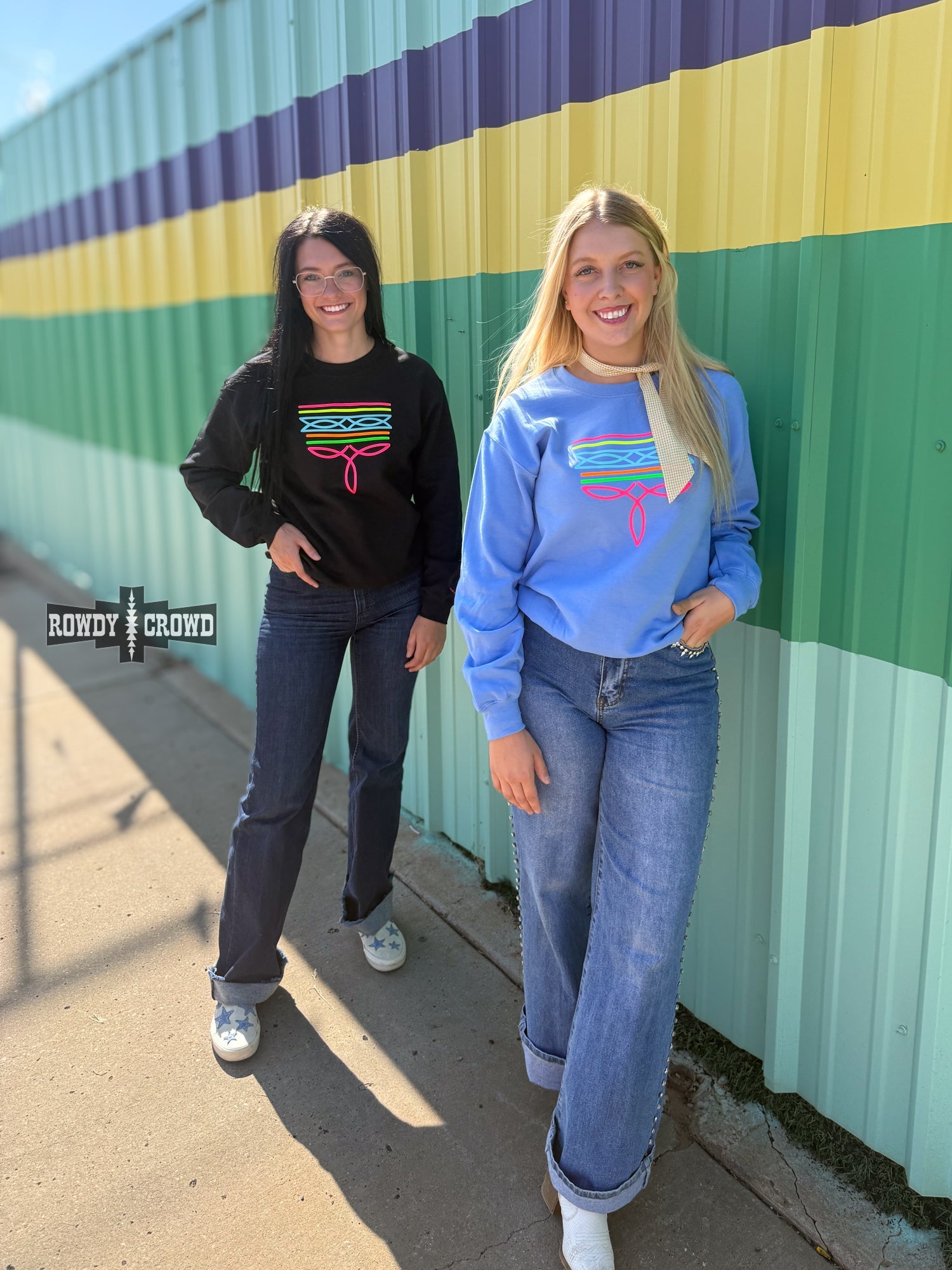 Neon Boot Stitch Sweatshirt