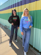 BLACK Neon Boot Stitch Sweater