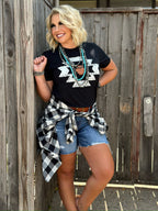 Durango Aztec Vneck Tee