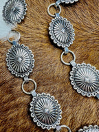 Silver Concho L/XL Belt