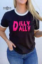 Dilly Dally Ringer Tee