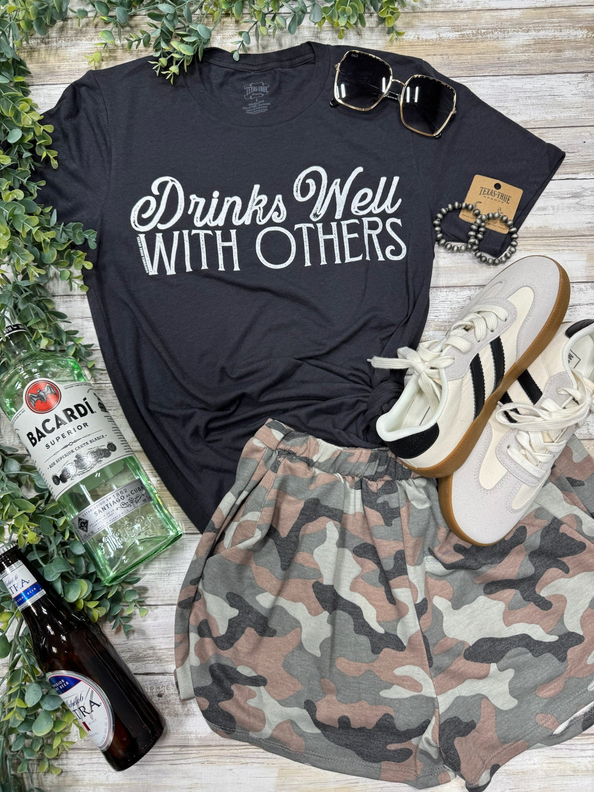 Camo Print Shorts