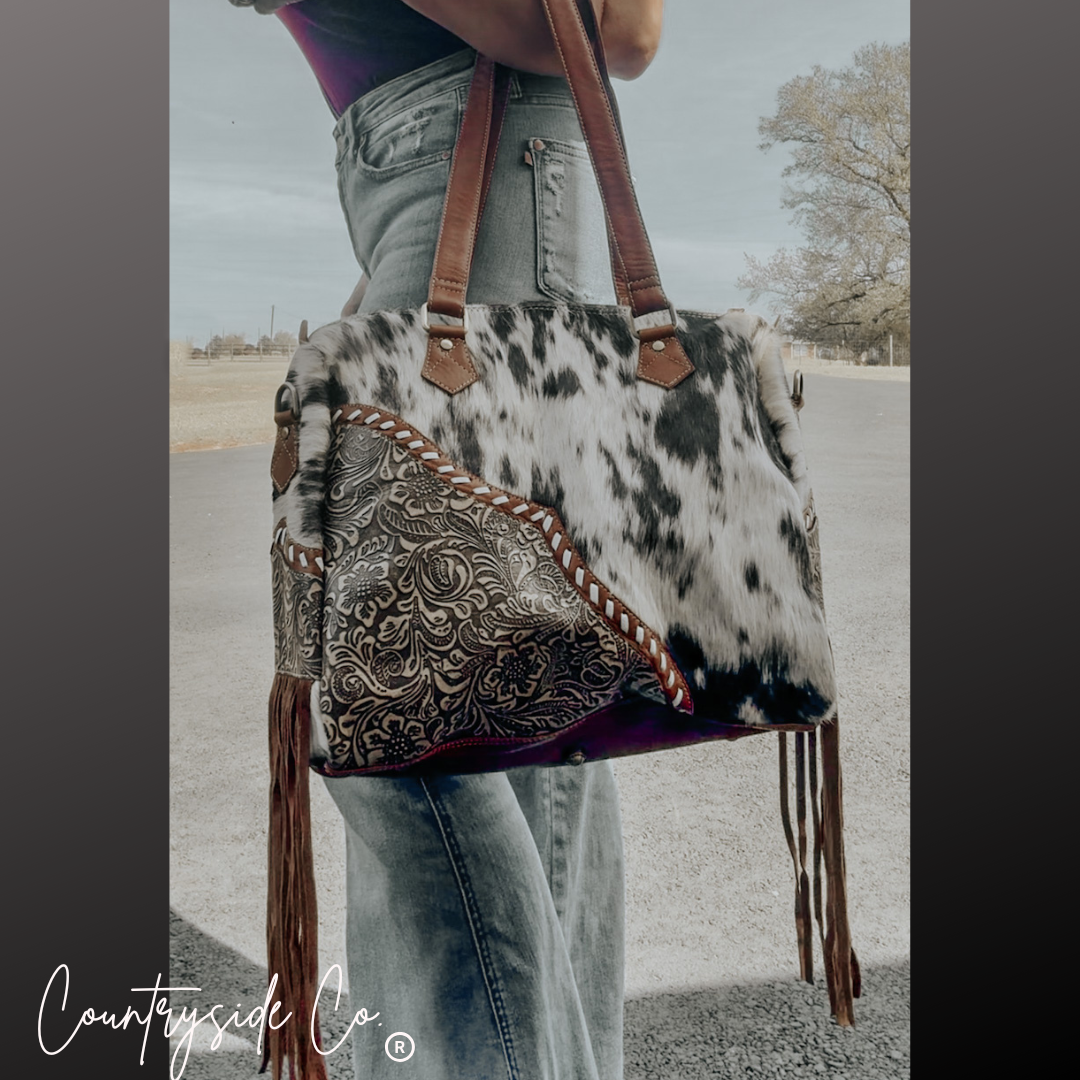 Laramie Cowhide Leather Concealed Carry Handbag