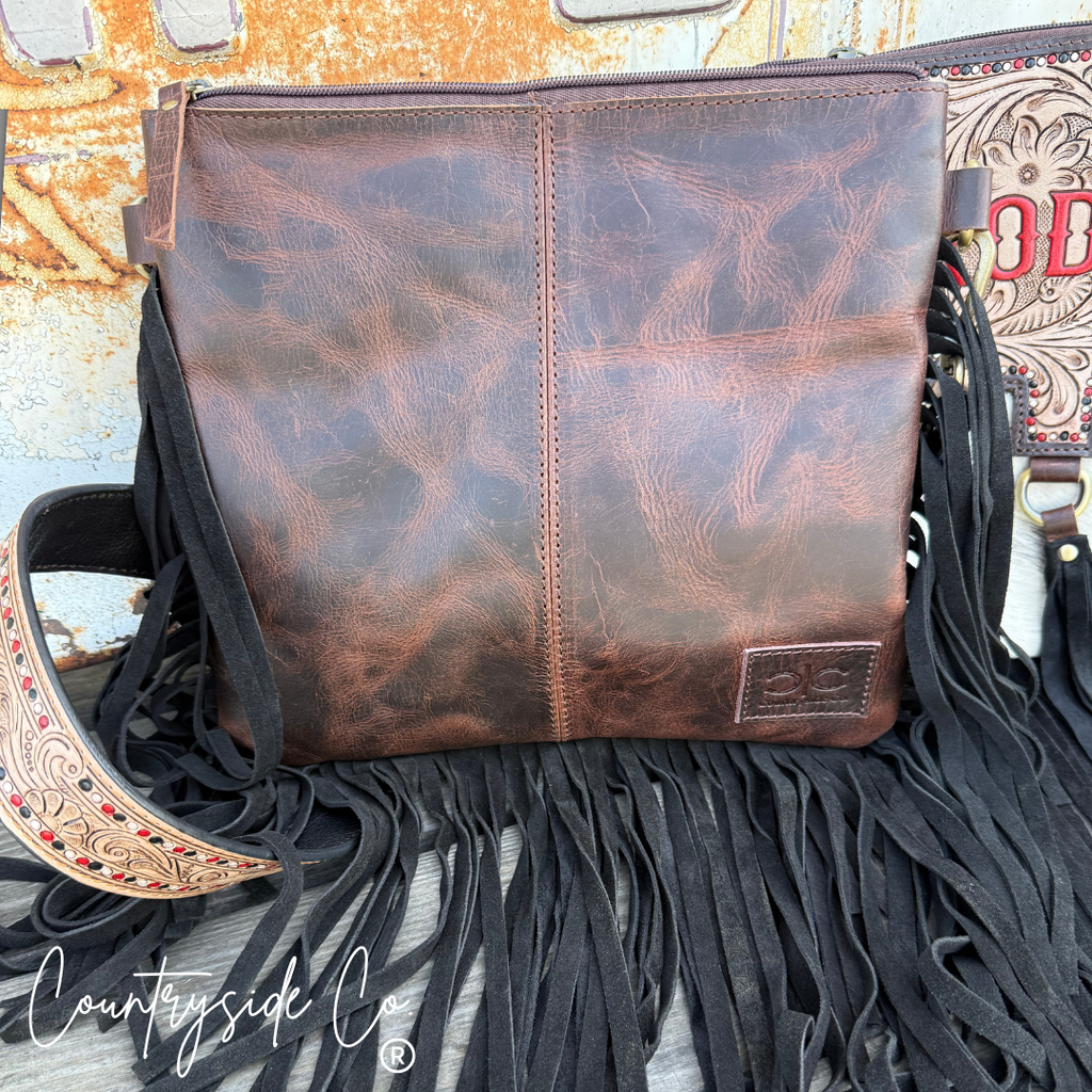 Rodeo Darling Cowhide Fringe Purse