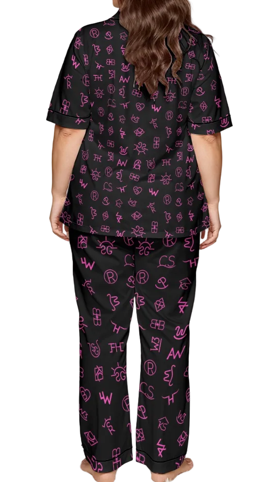 Neon Spur Brand Babe 2 Piece Pajamas Pants Set