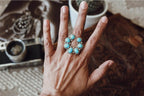 RITA DAWES TURQUOISE NAJA RING