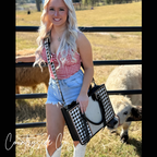 Tinsley Checkered Leather Cowhide Conceal Carry Tote, Computer Bag