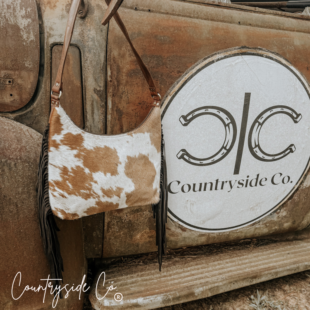 Victoria Cowhide Leather Handbag