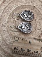 Allen Lee Navajo Sterling Silver Kokopelli Earrings