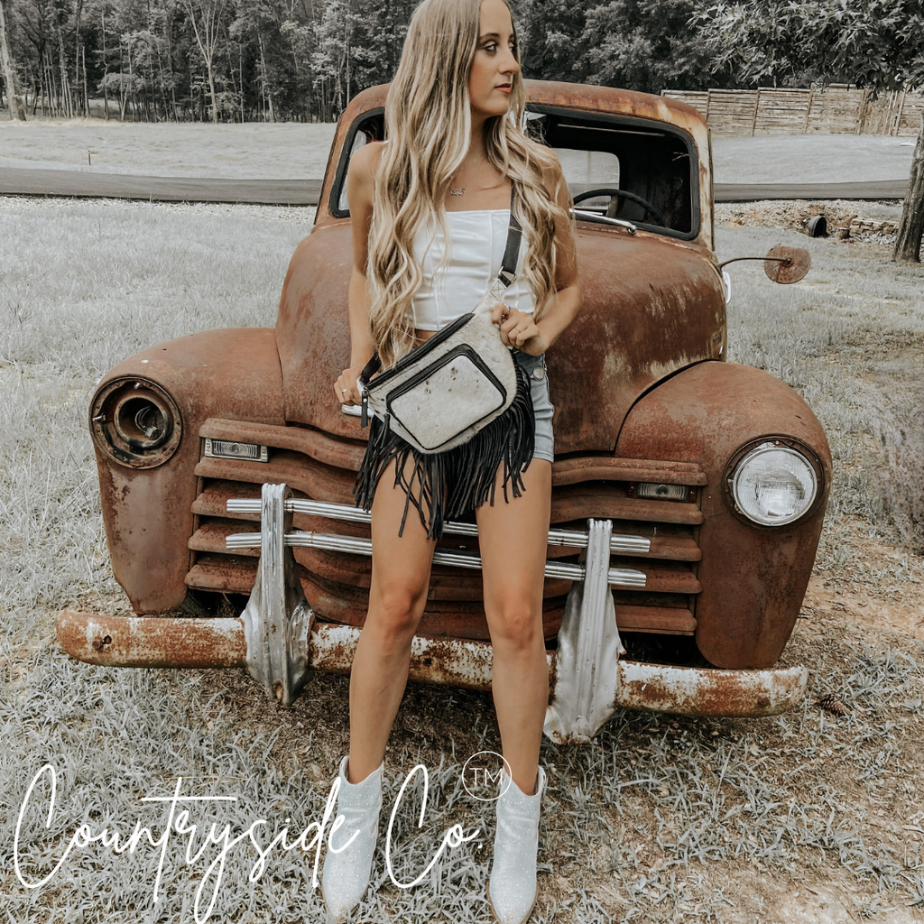 Austin Cowhide Sling Festival Bag