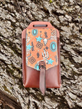 Howdy Leather Cell Phone Back Cinch Holder