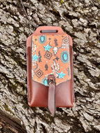 Howdy Leather Cell Phone Back Cinch Holder