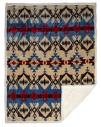 Blue River Southwestern Plush Sherpa Throw Blanket — 54" × 68"