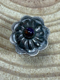 Byron Begay Navajo Sterling Silver Purple Spiny Oyster Ring — Size 7