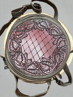Western Canteen Genuine Leather Crossbody Bag — Hand-Tooled American Darling Full Grain Cowhide