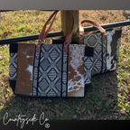 Charlene Cowhide Weekender Bag
