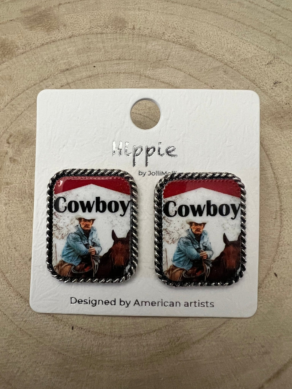 Western Cowboy Cigarette Fashion Earrings — Petite 1" Western Statement
