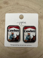 Western Cowboy Cigarette Fashion Earrings — Petite 1" Western Statement