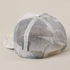 "Cowboys Club" Cowboy & Horse Embroidered Patch Mesh Cap — Wild West Charm with Adjustable Snapback